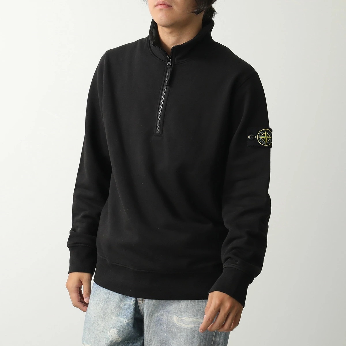 STONE ISLAND ストーンアイランド トレーナー 6100619 S0051 メンズ ハーフジップ プルオーバー スウェット ロゴ 長袖 V0029パーカー・トレーナー