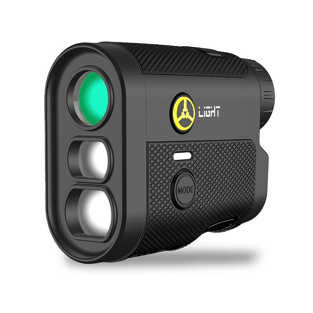 TecTecTec ゴルフ レーザー距離計 Light 赤文字表示 小型 軽量 高低差測定 充電式 メーカー保証1年(最長2年) テックテックテック 距離測定器 ライト (距離計本体)