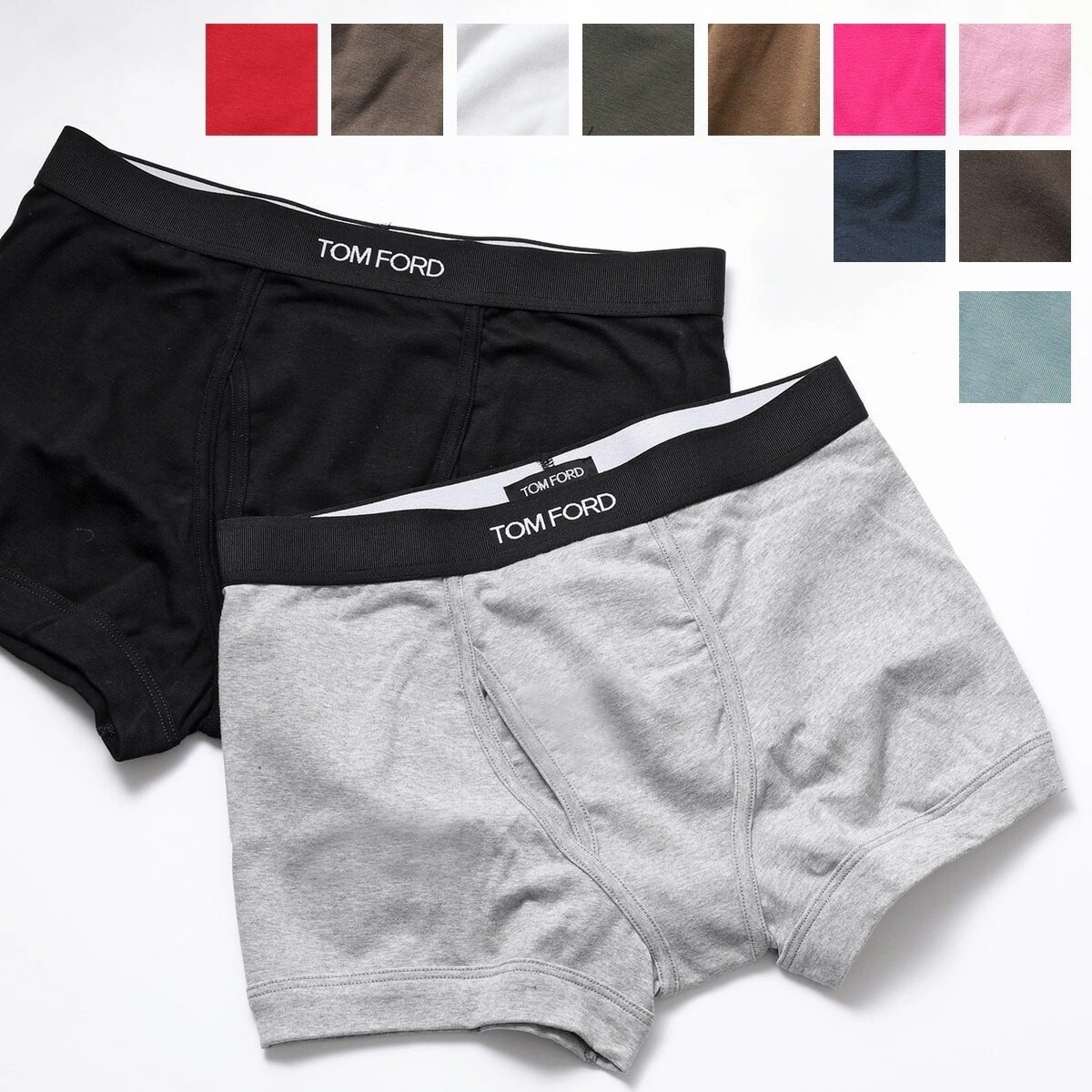 TOM FORD トムフォード ボクサーパンツ T4LC3 104 メンズ アンダーウェア コットン 下着 ロゴ カラー17色【返品交換不可】