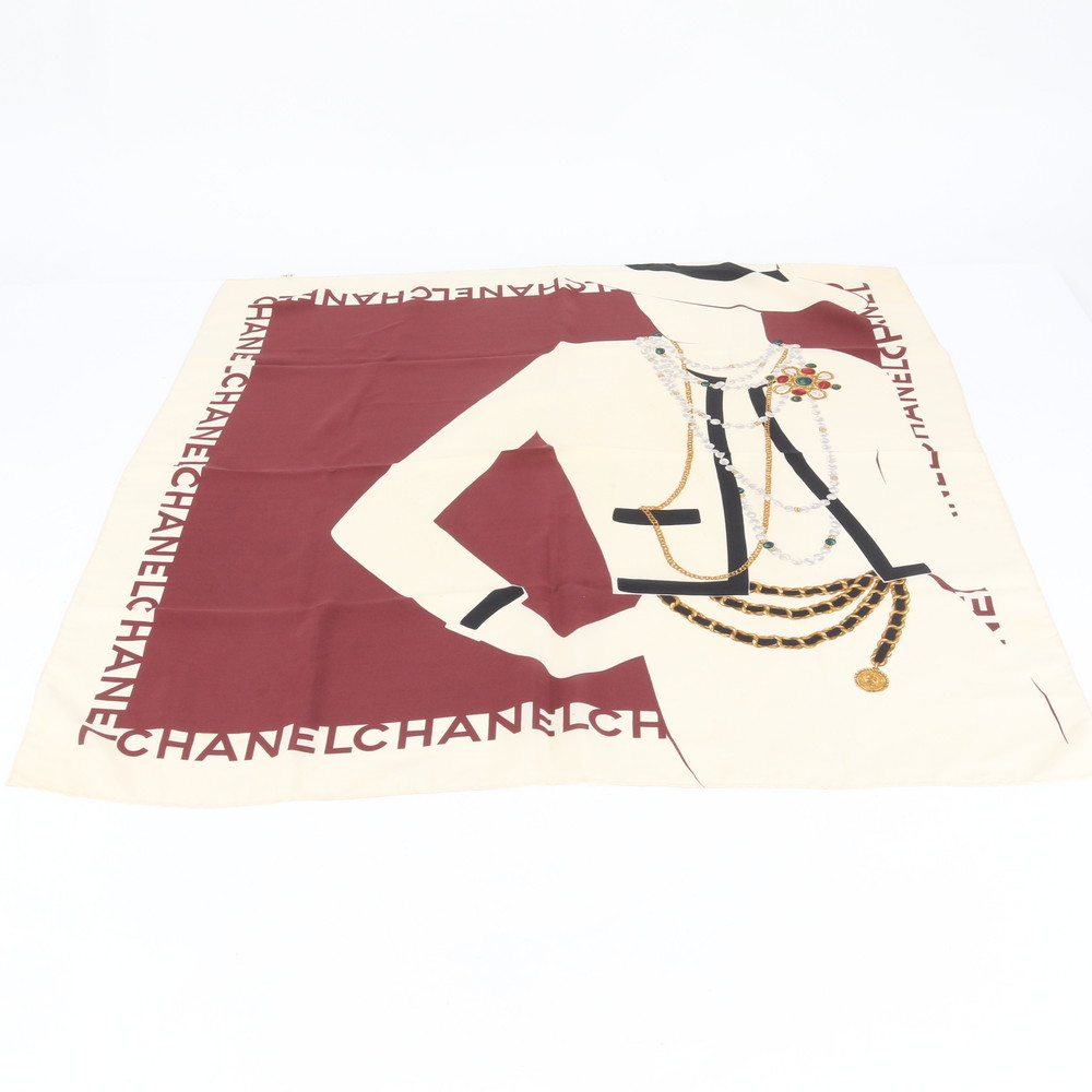 美品 タグ付 マドモアゼル シルク 100％ ストール 大判 ショール スカーフ レディース REE CQ5-1 中古 14,184円