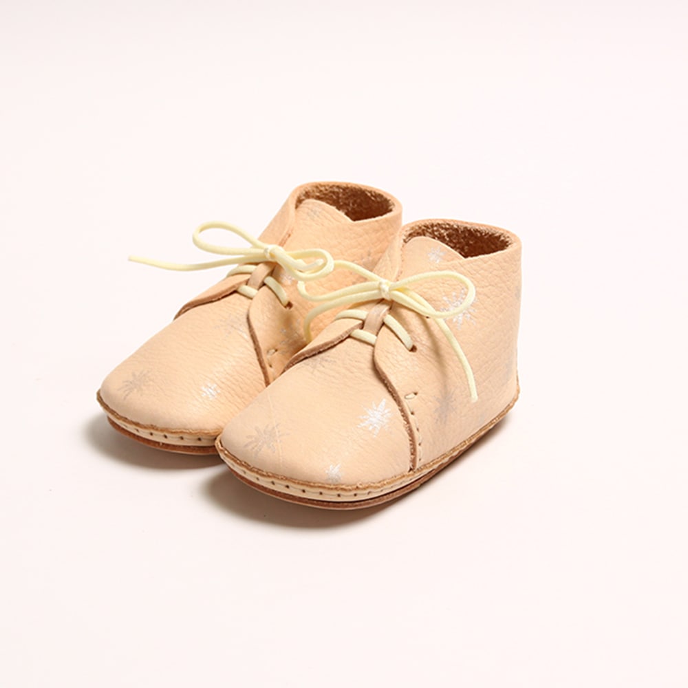 選べるGIFTラッピング無料サービスベビーシューズ 手作りキット 出産お祝い umeloihc ウメロイーク ヌメ革 シルバープリント 12cm 手作りシューズ メモリアル お誕生日プレゼント