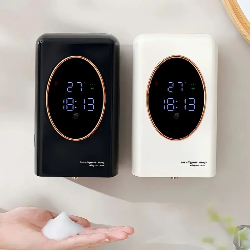 自動ソープディスペンサー 480ml スマートセンシング タッチレスフォームソープディスペンサー USB充電式 壁掛け式 バスルームとキッチン用