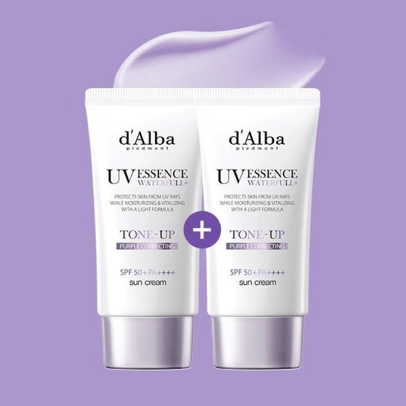1+1 [クールトーンカンザ] ダルバ ウォーターフル パープル トーンアップ 日焼け止め (50ml+50ml)