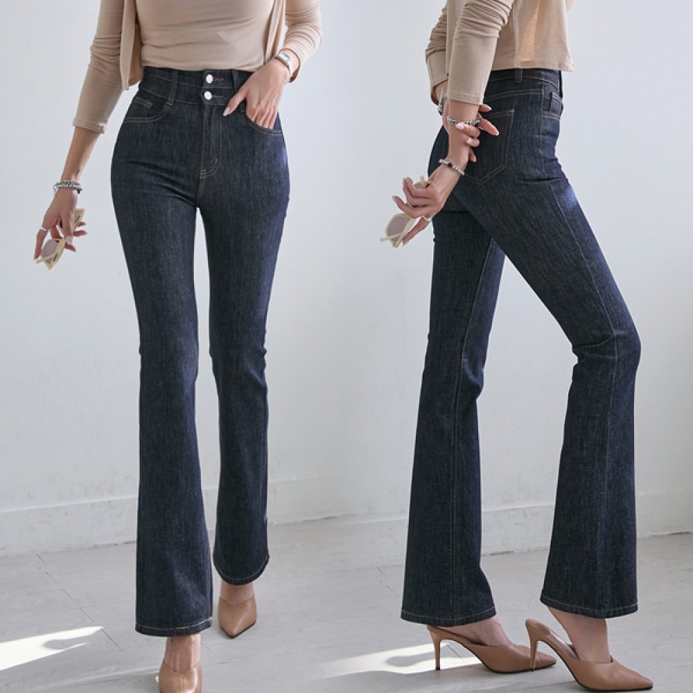 (NAK21) (S~2XL) 3タイプハイライズブーツカットデニム DM41-P-32 5,445円