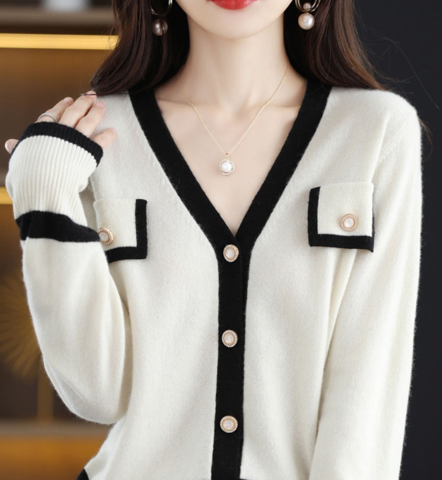 デート モテアイテム カーディガン 長袖 ポケット 薄手 可愛い きれいめ 上品 おしゃれ かっこいい 可愛い ラブリー キュート ガーリー クール モード系 セクシー エレガント 存在感