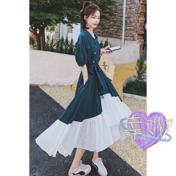 ワンピース レディース ワンピース シャツ 夏 半袖 Aライン おしゃれ 体型カバー 着痩せ デート OL 二次会 カジュアル 30代 40代 50代 キレイめ