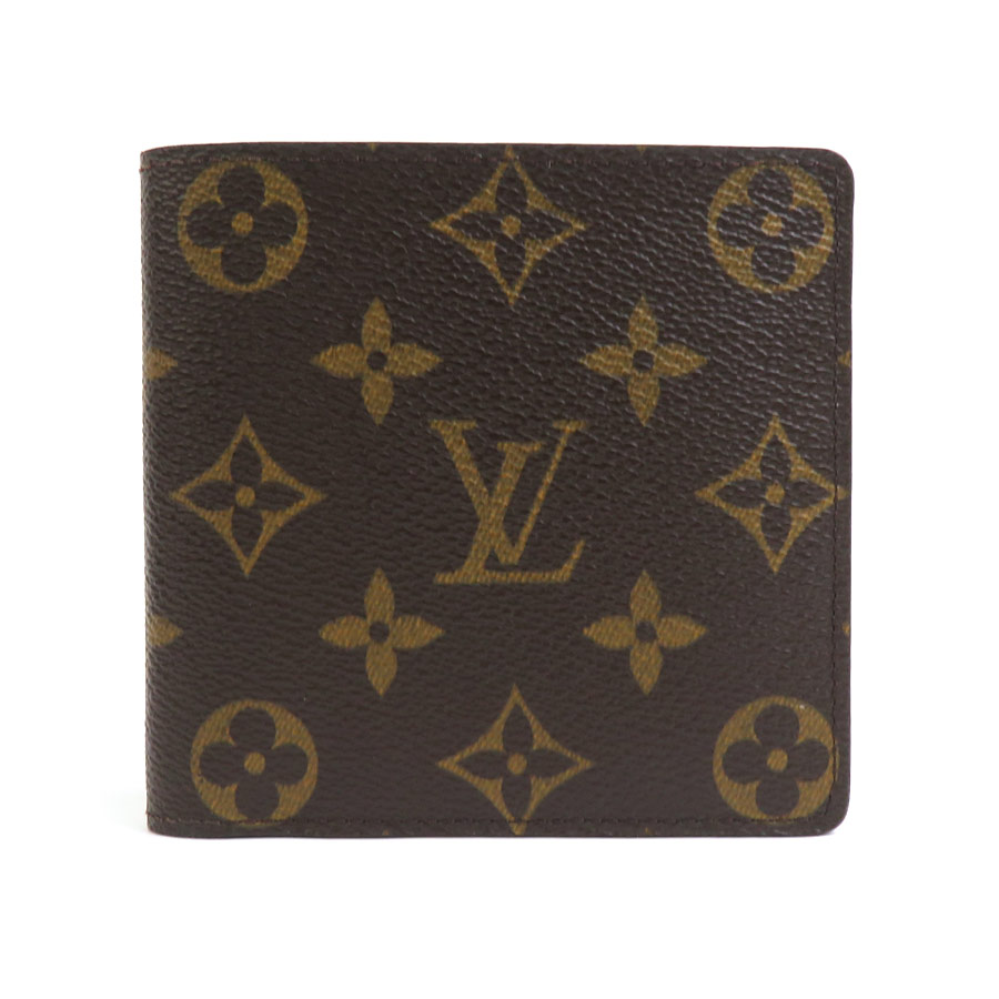 ルイ ヴィトン LOUIS VUITTON 二つ折り財布 モノグラム ポルトフォイユ マルコ モノグラムキャンバス ブラウン ユニセックス M61675 55819k