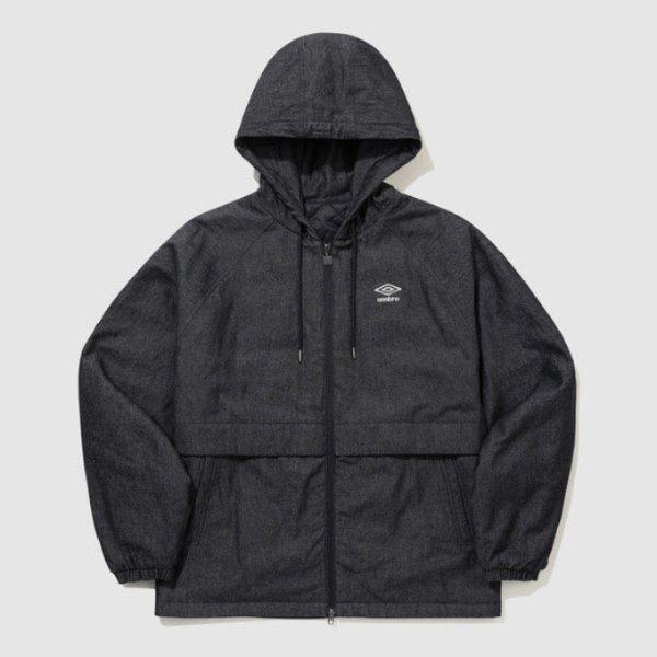 パディングVQA UR124CPJ11-DNMワークパディングフード付きジャンパーDENIM