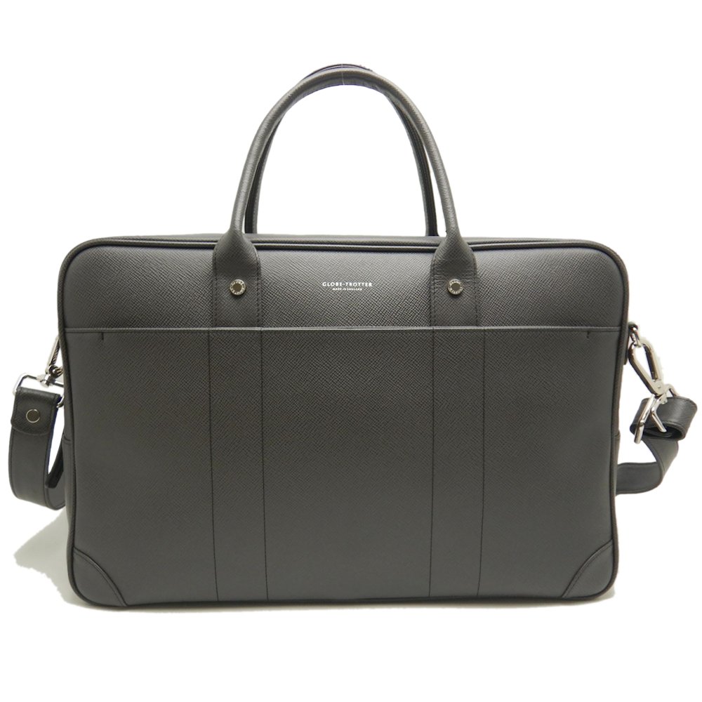 ビジネスバッグ 2WAY 牛革 グレー/252336【中古】