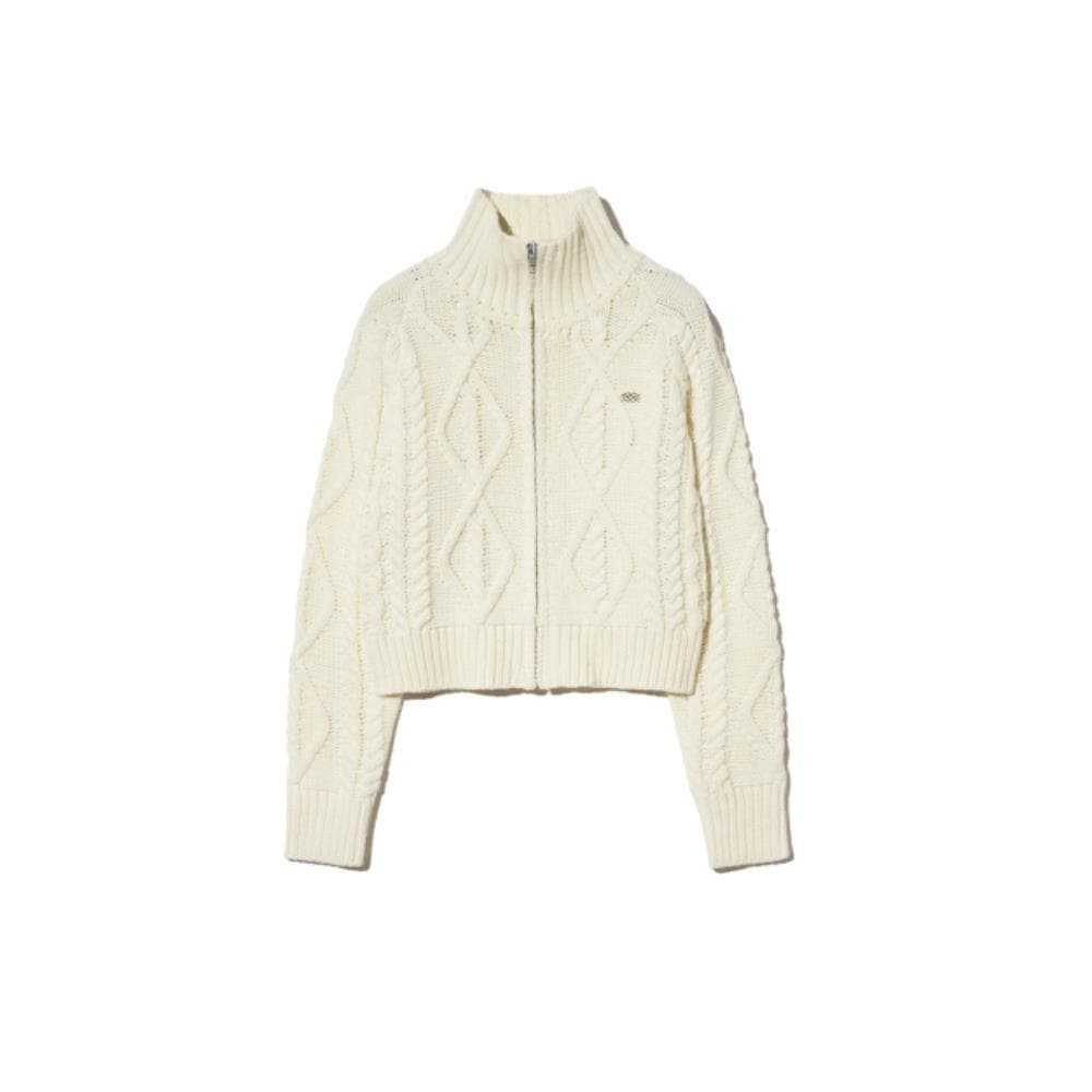 ユカリ様 カーデ アイボリー FRAY I.D カーディガン スーリーアルパカVネックカーディガン