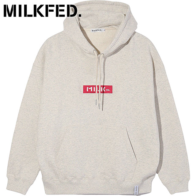 バーロゴ ベーシック スウェットフーディー [103243012005] SWEAT HOODIE レディース トップス スウェットパーカー プルオーバー シンプル 定番 OATMEAL