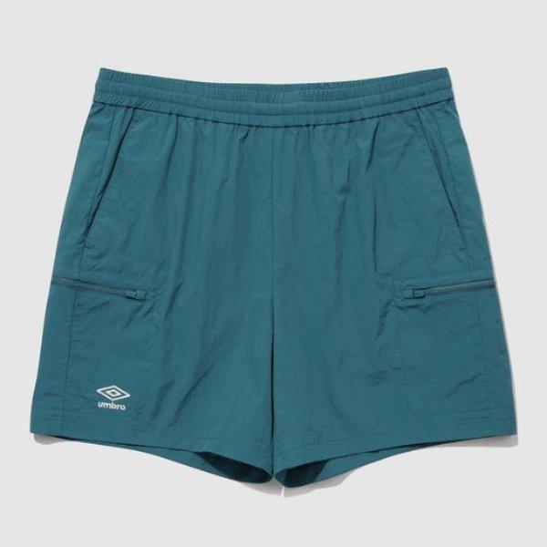 ショートパンツ CQK UQ121CHP31-GBL ポップラッシュ カーゴ 4部丈ショートパンツ / GREEN BLUE