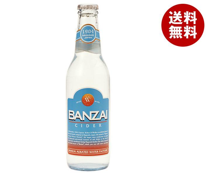 友桝飲料 バンザイサイダー 330ml瓶＊24本入＊(2ケース)