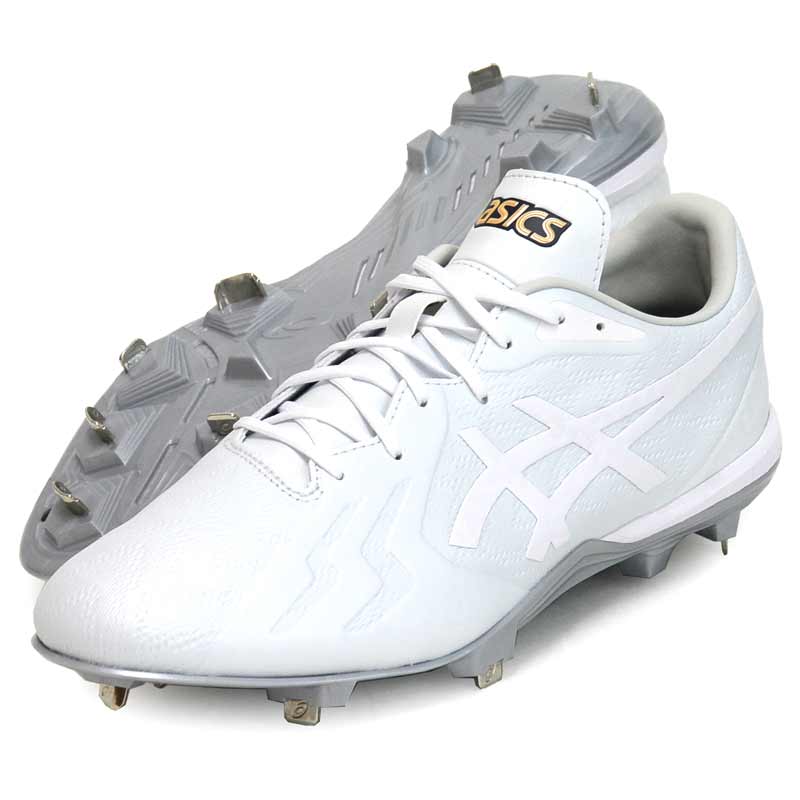GOLDSTAGE I-PRO FORCESPEED WIDE 野球 埋め込み 金具スパイク 白スパイク ゴールドステージ 25AW(1121A074-110)