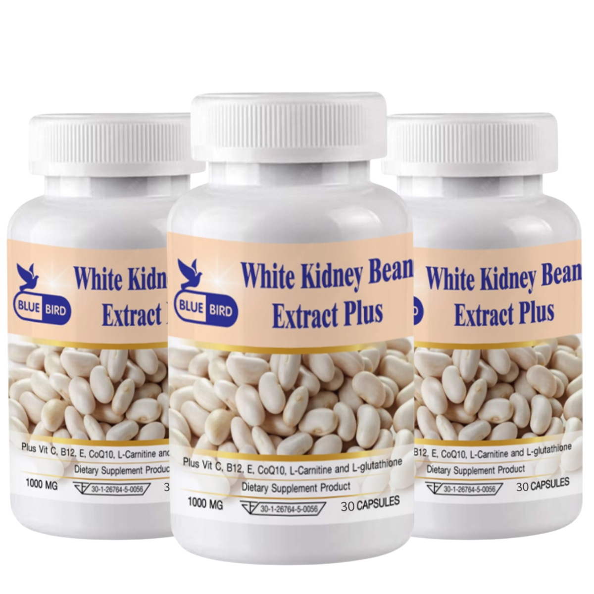 White Kidney Bean Extract Plus 30 Capsules x 2 Bottles