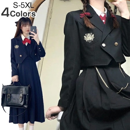 卒業式 スーツ 女の子 小学生 スーツ 上品 ワンピース ブラック 6点セット 140 150 155 160 165 170 女の子 正統派スーツ ガールズ 入学式 子供スーツ ネクタイ 受験 スー