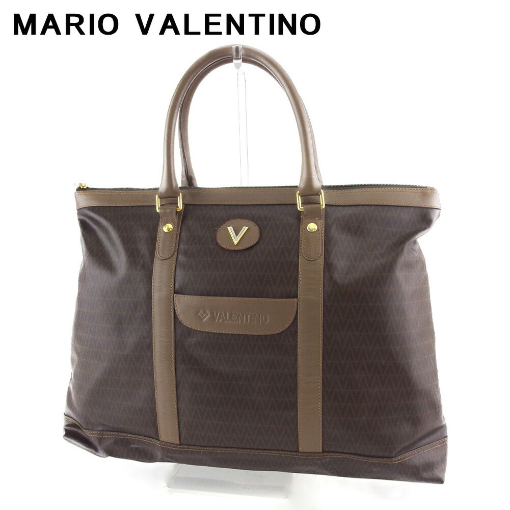 【中古】 マリオ ヴァレンティノ トートバッグ トート ハンドバッグ レディース メンズ Vマーク