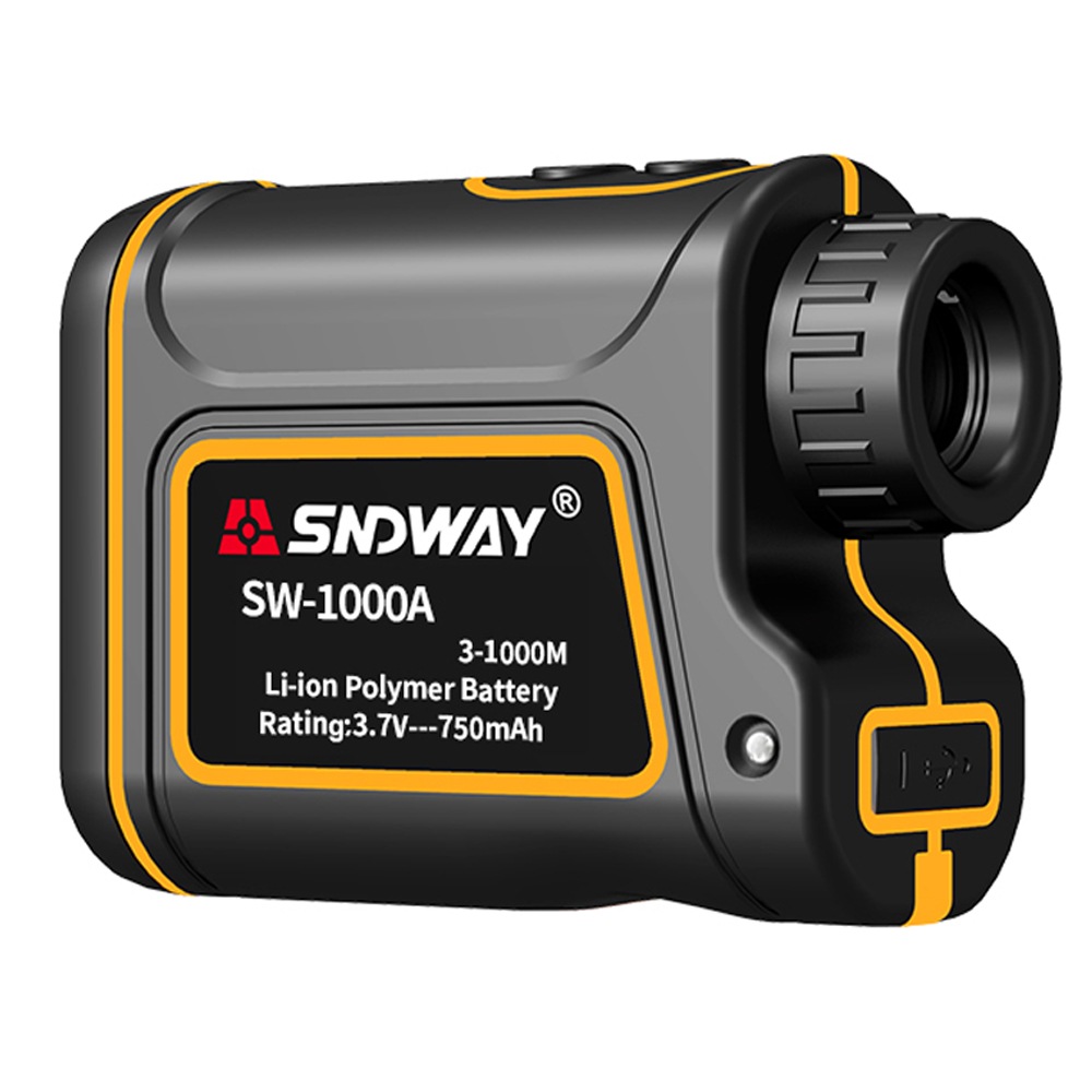 SNDWAY SW-1000A 1000m レーザー距離計 防水防塵 光学7倍 USB充電 大容量バッテリー内蔵 9,984円