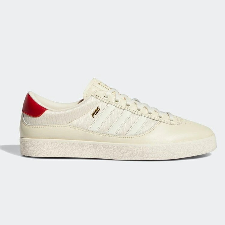 アディダス スケートボーディング プイグ インドア 29cm（US11） クリームホワイト×クリームホワイト×スカーレット #GW3150