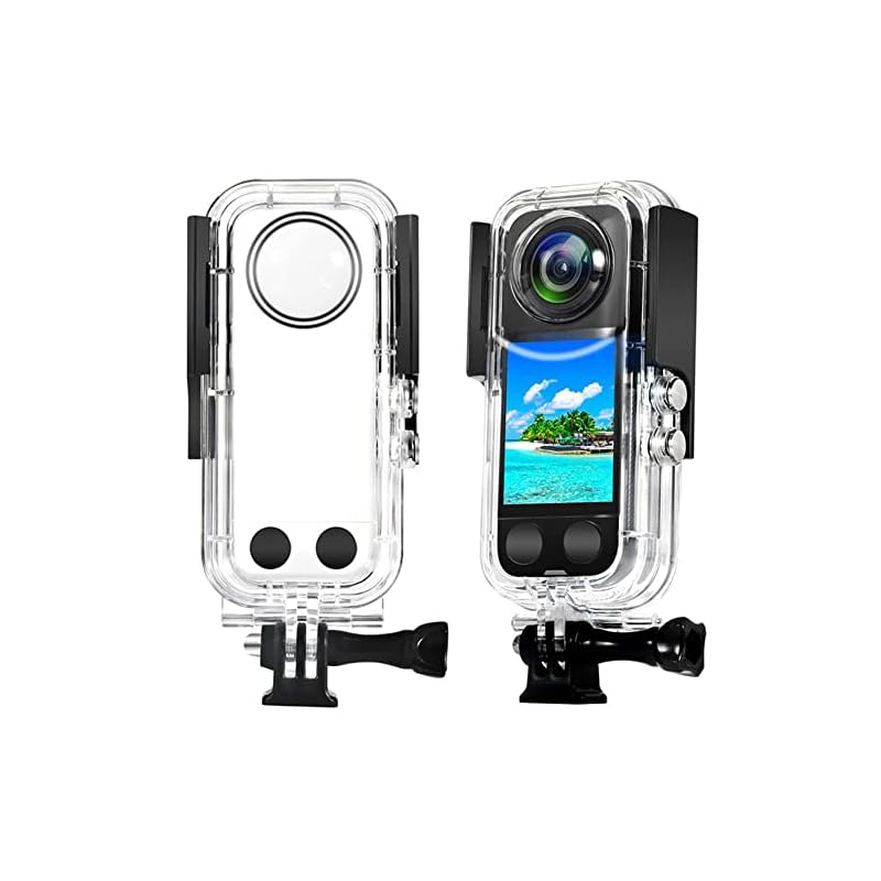 LINGHUANG Insta360 X3 防水ケース insta360 x3 水中撮影用 耐圧40M insta360 x3用潜水ケース インスタ360 x3 水中ハウジングケース ダイビング保護カ