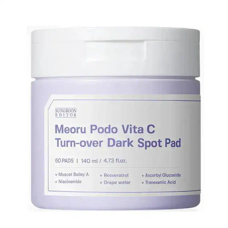 ヤマブドウ ビタC ダーク スポット パッド 60枚入 (鎮静/弾力/保湿/栄養供給/活力/しわ防止)
