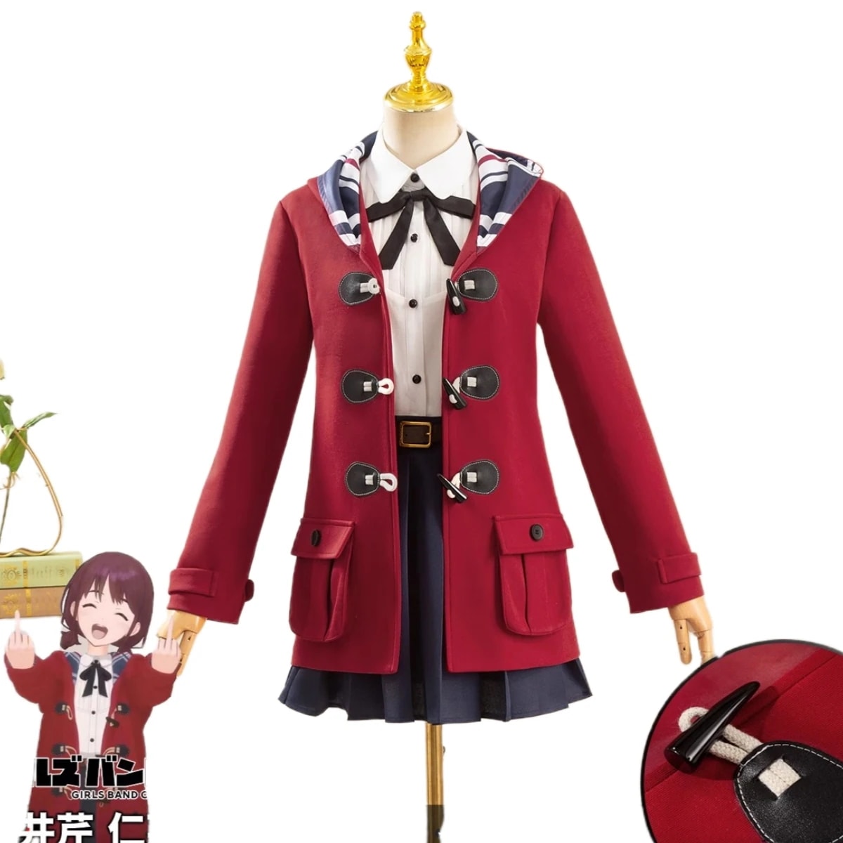 ガルクラ コスチューム 井芹 仁菜　冬服　豪華生地　コスプレ衣装　制服　感謝祭　ガールズバンドクライ　セーラー服　コスプレ　舞台衣装　仮装　ハロウィン