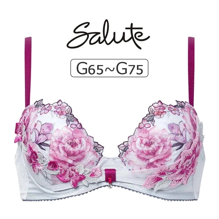 ワコール サルート 21G ブラジャー単品 リボンブラ Gカップ アンダー65/70/75cm BTJ721