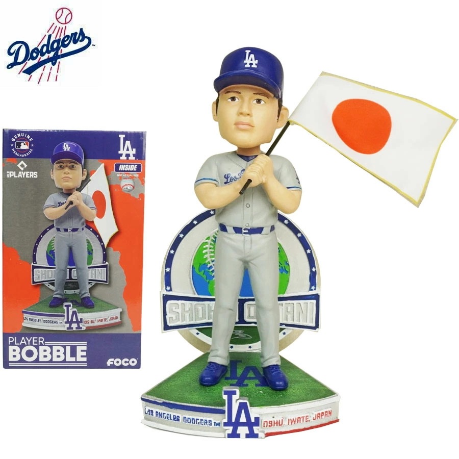 大谷翔平 ボブルヘッド シリアルナンバー入り8インチ 日本 国旗 ビッグヘッド ボブルヘッド フィギュアFOCO BOBBLE NATIONAL FLAG BOBBLE 8I