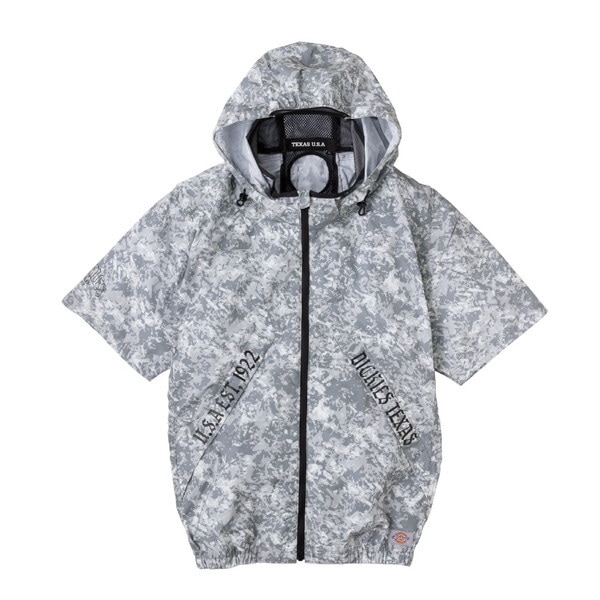 コーコス D-330 ホワイトカモ 4XL 半袖ブルゾン
