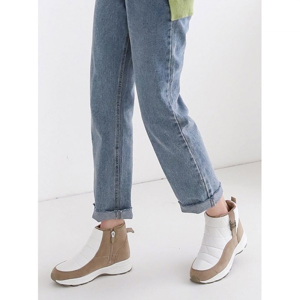 (Ninas Paris) 裏地付きファーパッド入りアンクルスニーカー