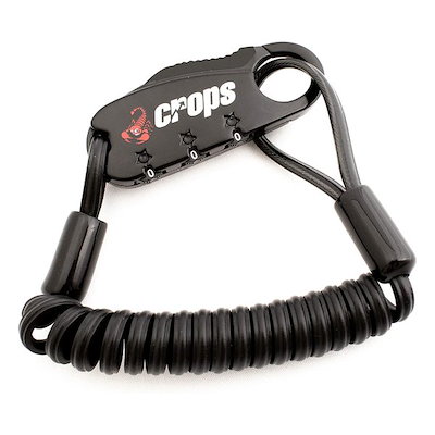 他サイト： 形状記憶ケーブル ワイヤーロック CROPS Q-BIRO MINI BLACK ブラック SPD04BR9001の商品画像