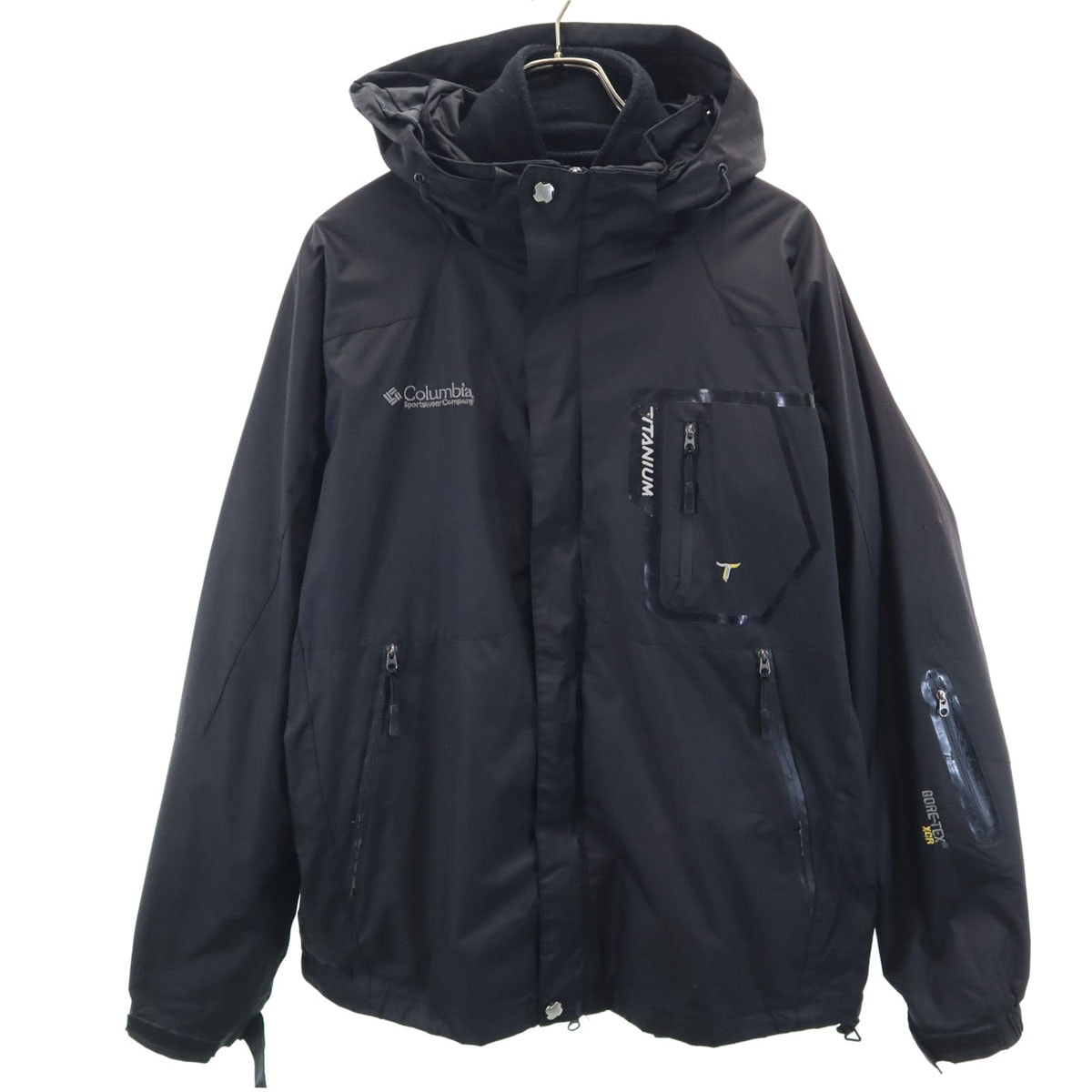 3WAY アウトドアジャケット M 黒 GORE-TEX フリースライナー付 メンズ 古着