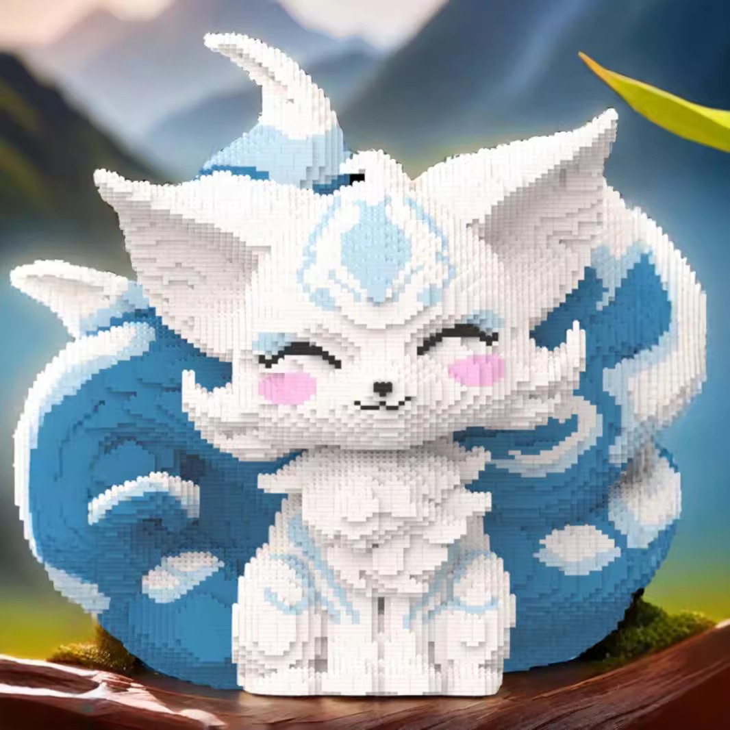 九尾のキツネ積み木 50 000 ピース大人バージョン組み立ておもちゃ高難易度パズル男の子と女の子のための 2024 新しいスタイル