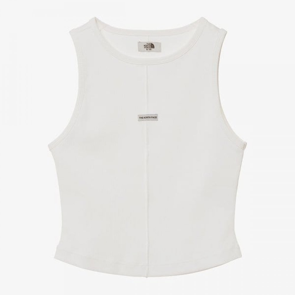 ノースフェイス レディースソフトウェーブスリーブレス_OFF WHITE NT7VR30L