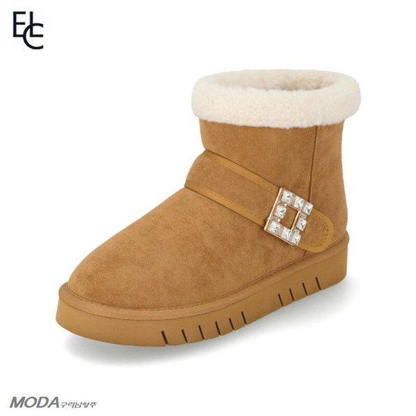 軽量クッションファー起毛アンクル女性ブーツ2XWA75XL-GN