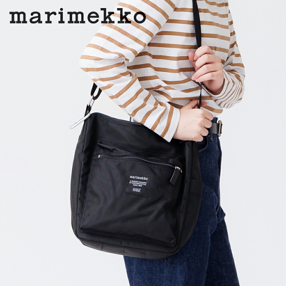【正規品】マリメッコ marimekko PAL (パル) ショルダーバッグ ROADIE(ローディ)ブラック バッグ 旅行 トラベル 定番 ユニセックス ギフト