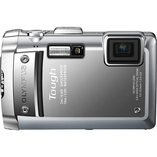 【中古】オリンパス OLYMPUS 防水TG-810 シルバー 1400万画素 SDカード付き