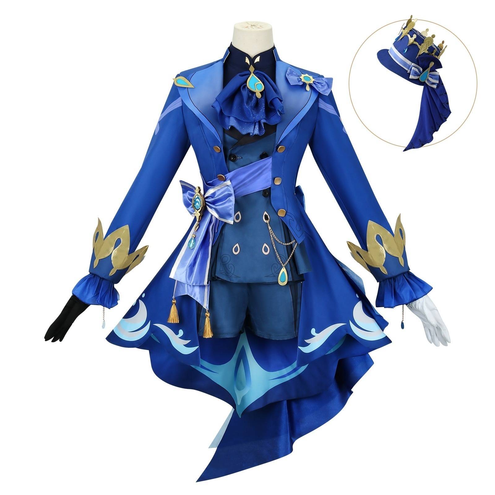 急速出荷 コスプレ 仮装元神cos服楓丹水神芙カルロス黒芙寧娜コスプレ衣装二次元アニメ イベント用品