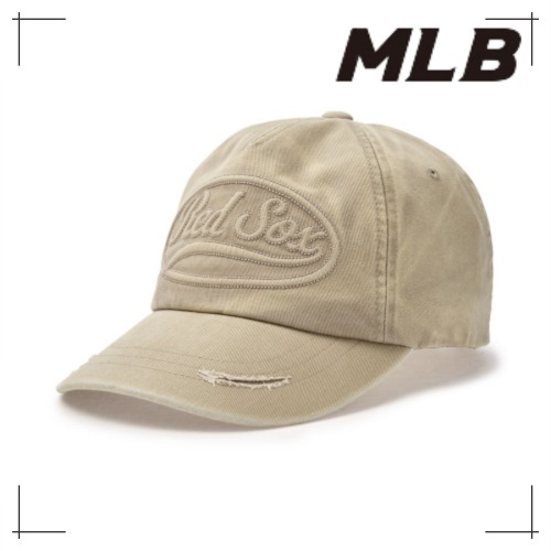 MLB公式正規品 キャップ Varsity Vintage Tone Cultured Unstruck Ball Cap BOS (Mg.Beige)