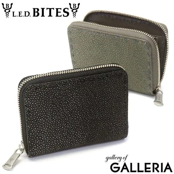 エルイーディーバイツ コインケース L.E.D.BITES RAY エイ革 スティングレー ガルーシャ 小銭入れ カード メンズ 本革 B-2332