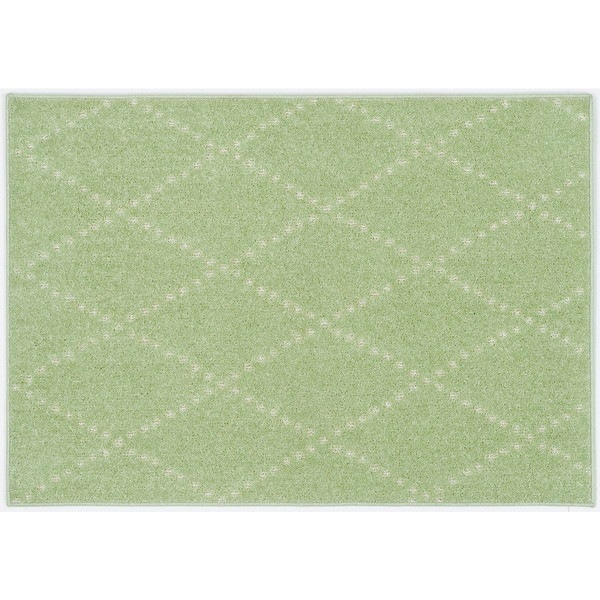 スミノエ 13285750 90130cm GN 洗える ラグ ポント 90130cm グリーン メーカー直送