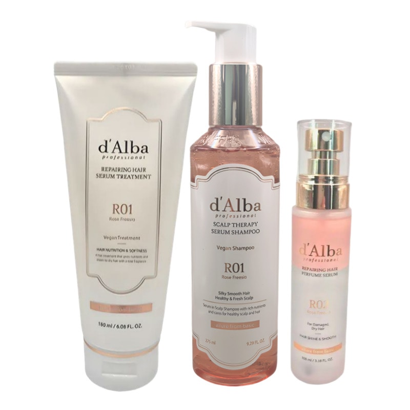 [ロゼヘア3種] ビガンヘア3種セット シャンプー275ml+トリートメント180ml+パフュームセラム100ml