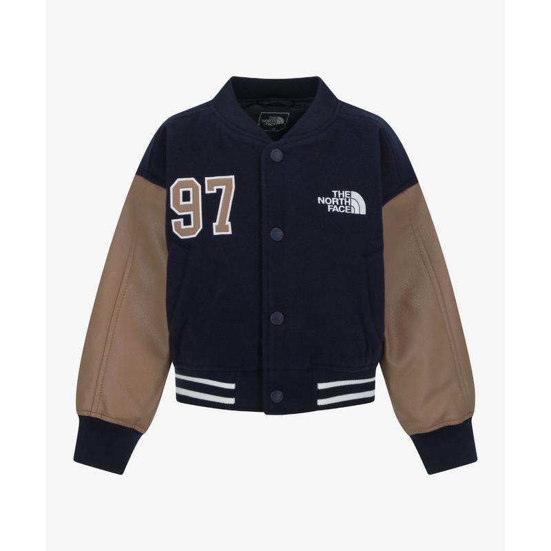 [キッズ公式] NJ3NR61U キッズ バーシティ ヒット ジャケット NAVY