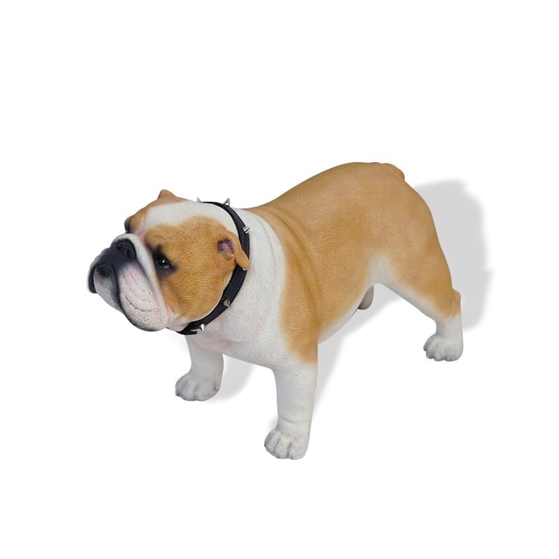 JXK 1/3 サイズ ブルドッグ 犬 動物 リアル フィギュア PVC プラモデル プレミアム 大人のおもちゃ 模型 26cm オリジナル スタチュー プレゼント 置物