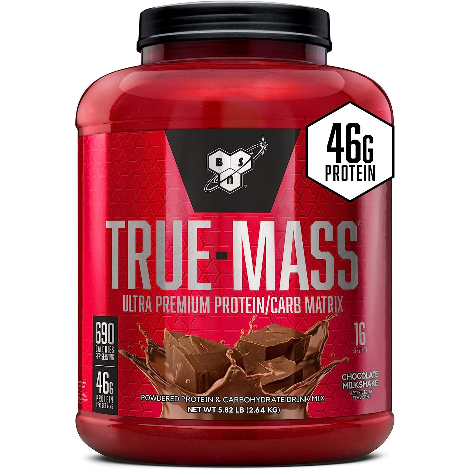 BSN True Mass チョコレートミルクセーキ 6Lb 海外直送品