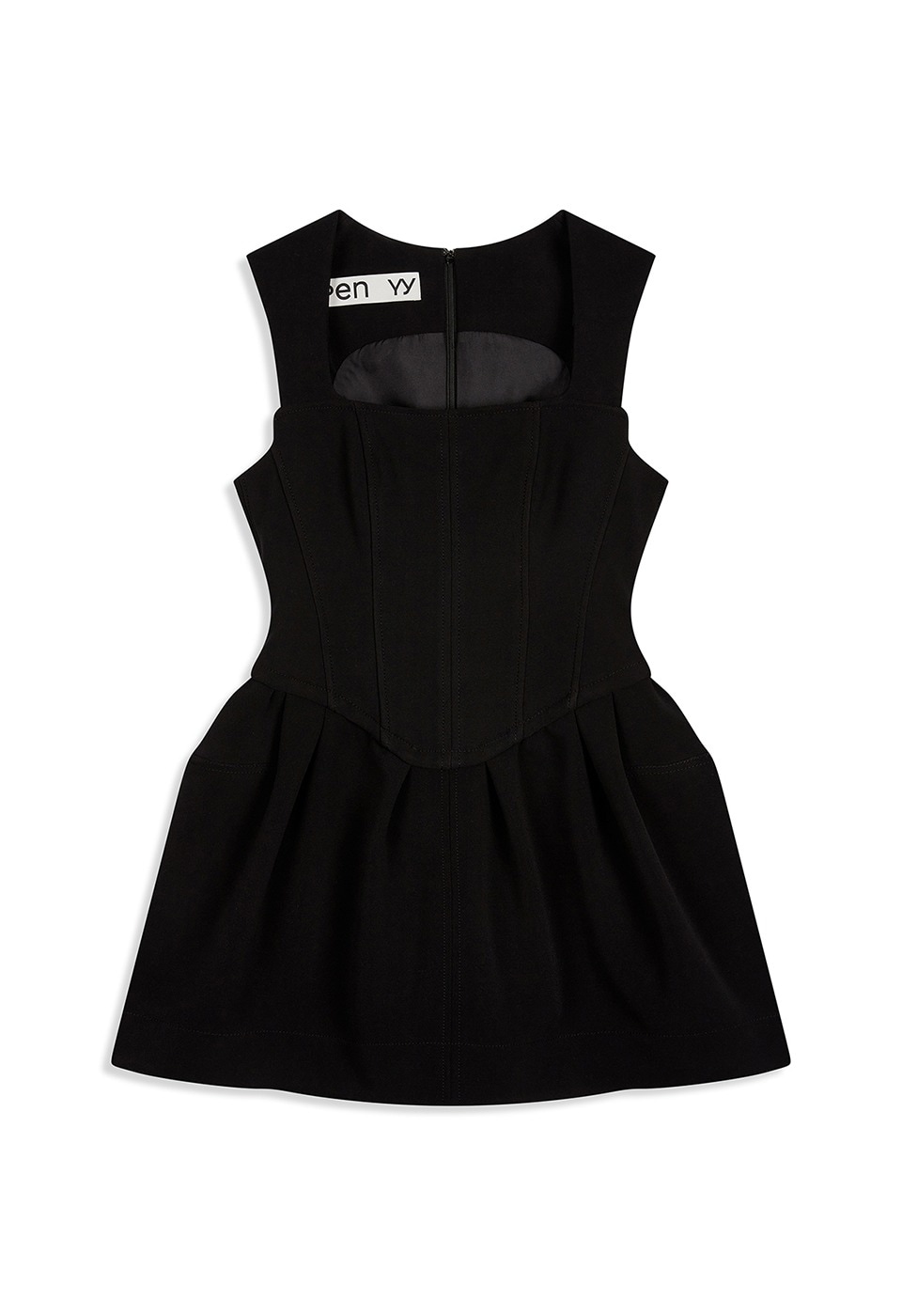 【OPEN Yy】 26SS MINI CORSET DRESS : BLACK