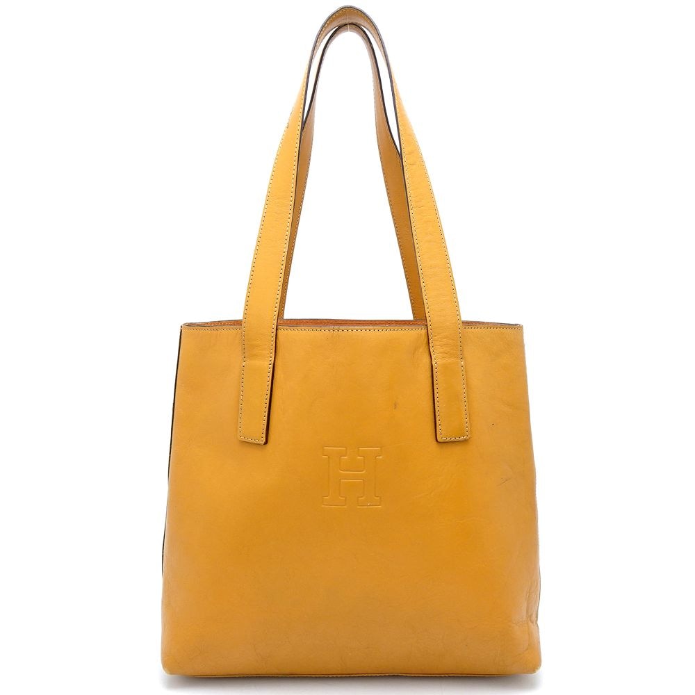 セミショルダー ショルダーバッグ レザー ブラウン系/352255【中古】