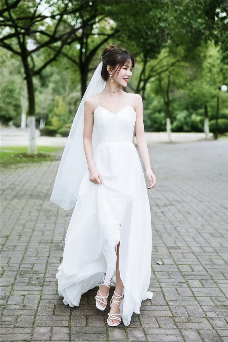 ウェディングドレス 二次会 前撮り 海外挙式 花嫁 カジュアル ブラ 日本製 リゾートドレス 結婚式 ソフト 【95%OFF!】