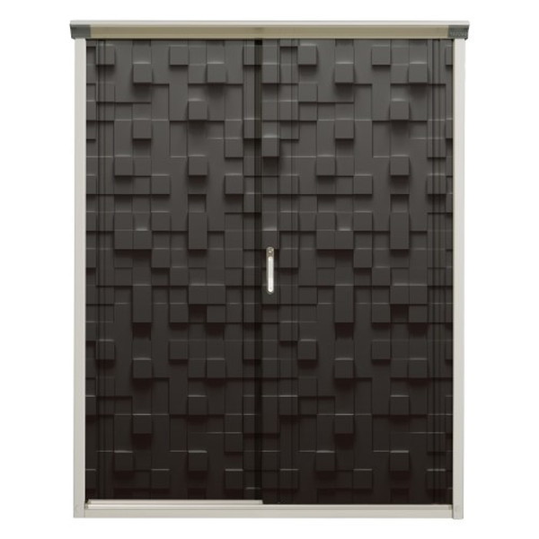 P-159AF C2 ブラックキューブ PEINTE(ペインタ) 小型物置 (全面棚タイプ) メーカー直送