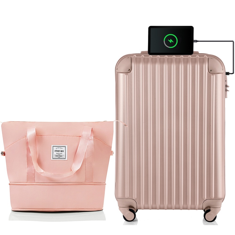 24時間限定価格！270スーツケース Sサイズ USB充電ポート付き ドリンクホルダー付き キャリーケース キャリーバッグ 2日 3日 小型 TSAロック搭載 トートバッグ ハンドバッグ レディース